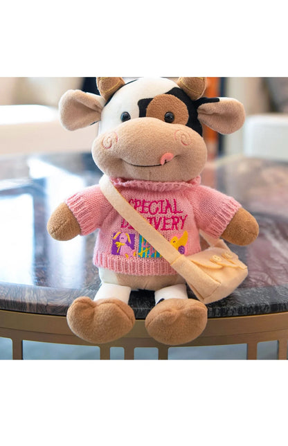 Hot toys Cute Cow Doll Little Cow Plush Toy Chinese Zodiac Cow Doll Cloth Doll New Year's Gift Girl's Birthday Gift