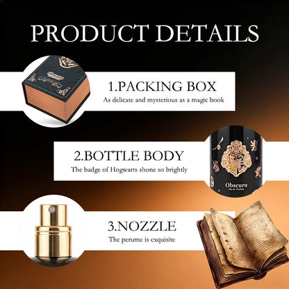 MINISO Harry Potter Perfume 3.38 oz/100 ml Long-lasting Fragrance, Perfect Christmas Gift for Girlfriend and Family
