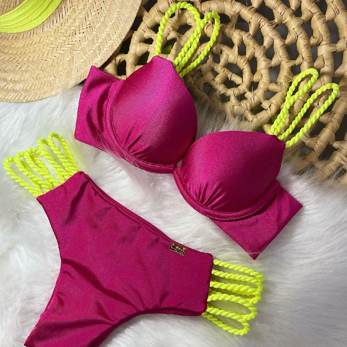 Sexy High Waist Bikini Swimsuit Brazilan Bikini Set Swimwear for Women High Leg Push Up Two Piece Bathing Suits Summer Female