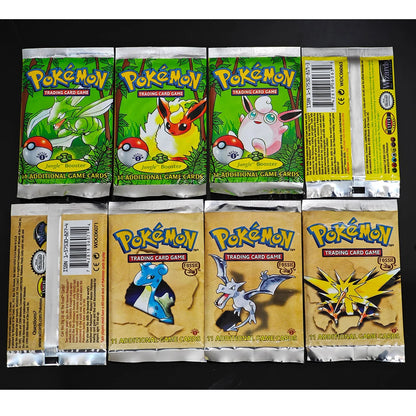 Pokemon Foil 36 Packs 1ST Edition Classic Base Set Proxy Cards PKM Games Board Games Whole Set Card Collection Toys Gifts New