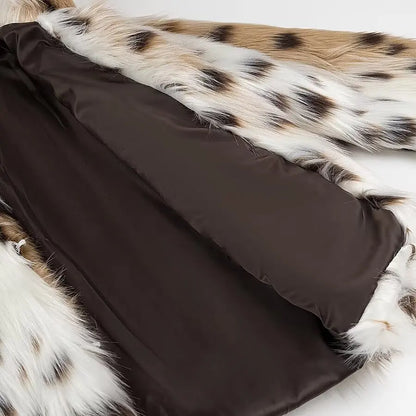 Fashionable Coat Women Winter Jacket Leisure Printed Winter Jackets Women's Clothing Animal Patterns European Ladies Clothes