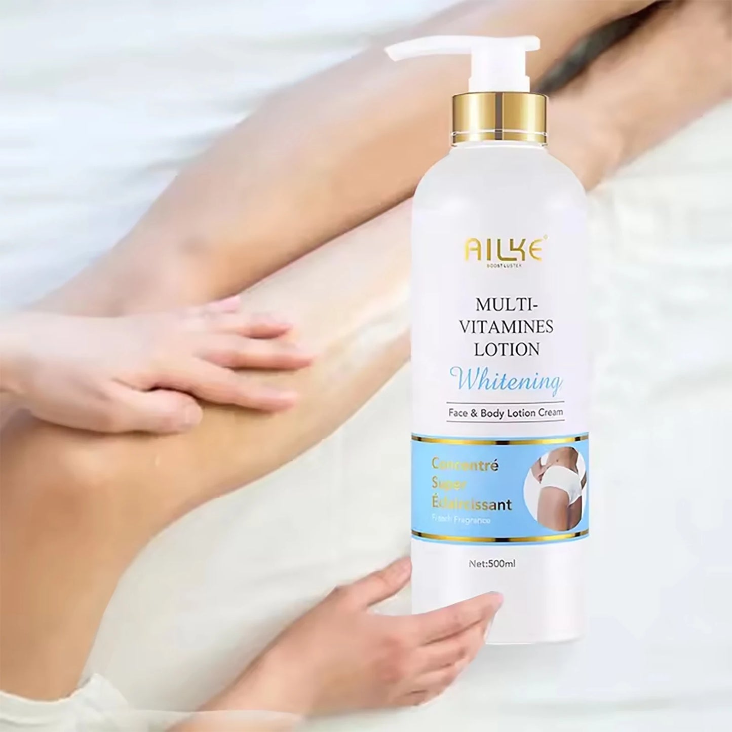 AILKE Natural Multi-Vitamin Lightening Skin Care Kit, Moisturizes, Even Toning, Remove Blemishes, Clean & Soothing Skin