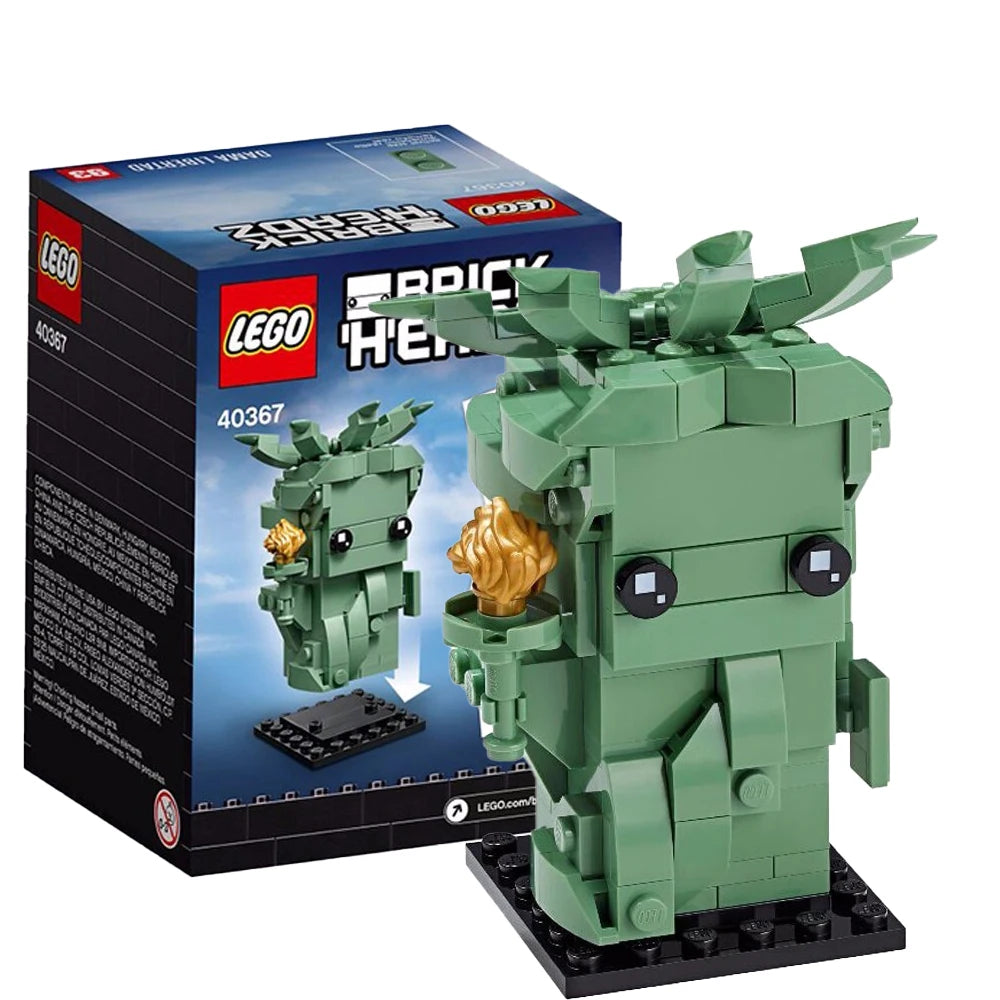 Lego Block Square Head Series 40367 40378 40421 40443 Statue of Liberty Square Children's Toy Gifts