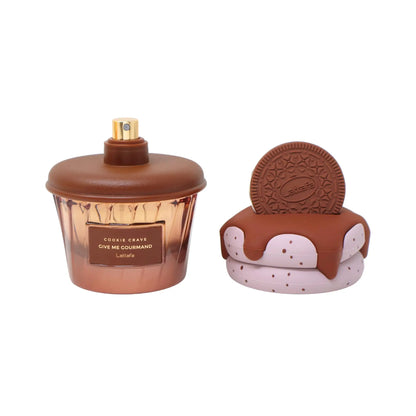 Lattafa Cookie Crave Eau De Parfum Give Me Gourmand Collection 75ml Spray Sweet Vanilla Cookie Scent Cocoa Butter Sugar Notes