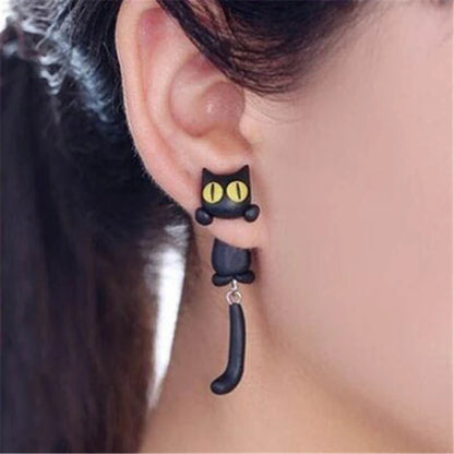 Cute Women Man Neck Pendants Silver Color Window Moonstone Cat Branches Pendant Charms For Making Jewelry Accessories DIY