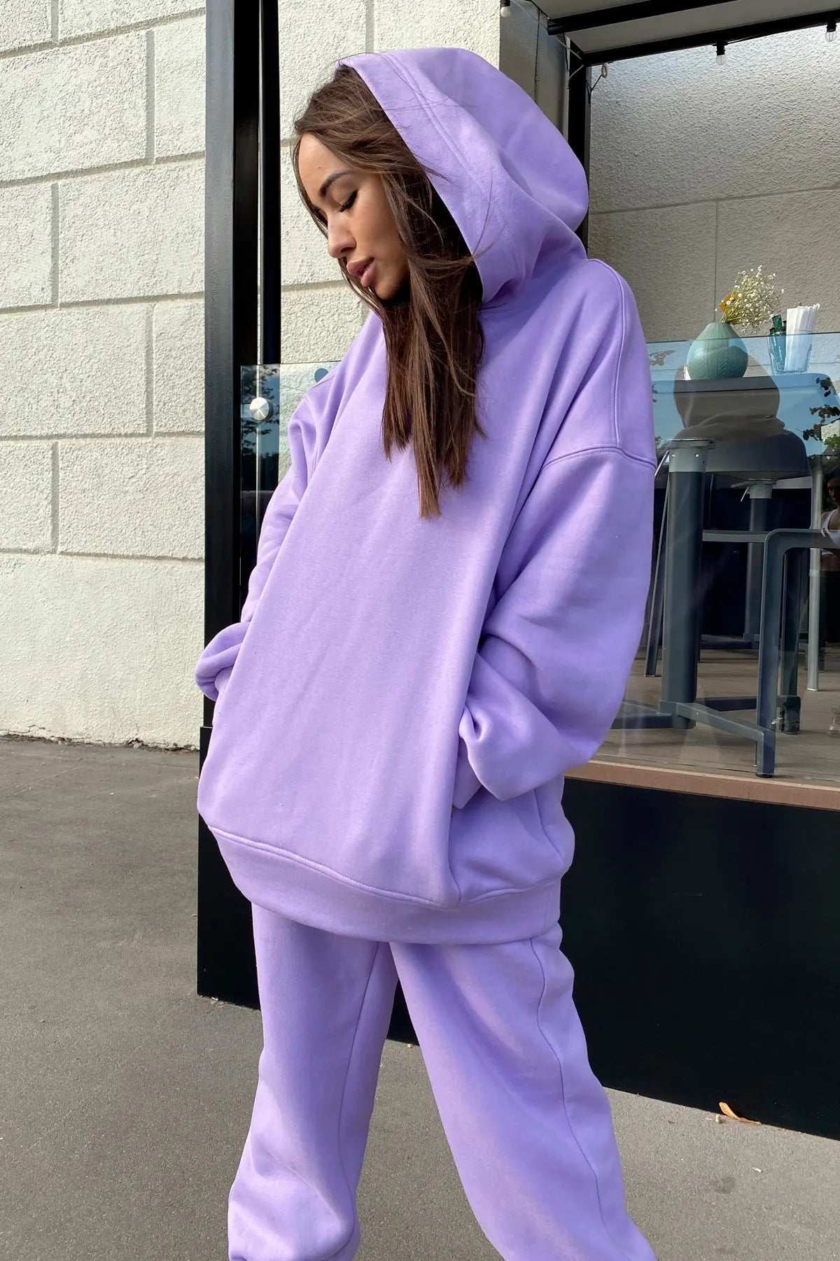 autumn tracksuit outfit set Women Two Piece Set hoodies Hooked Leisure Wide Leg Long Pants Sets Slim Fit Office Ladies Autumn