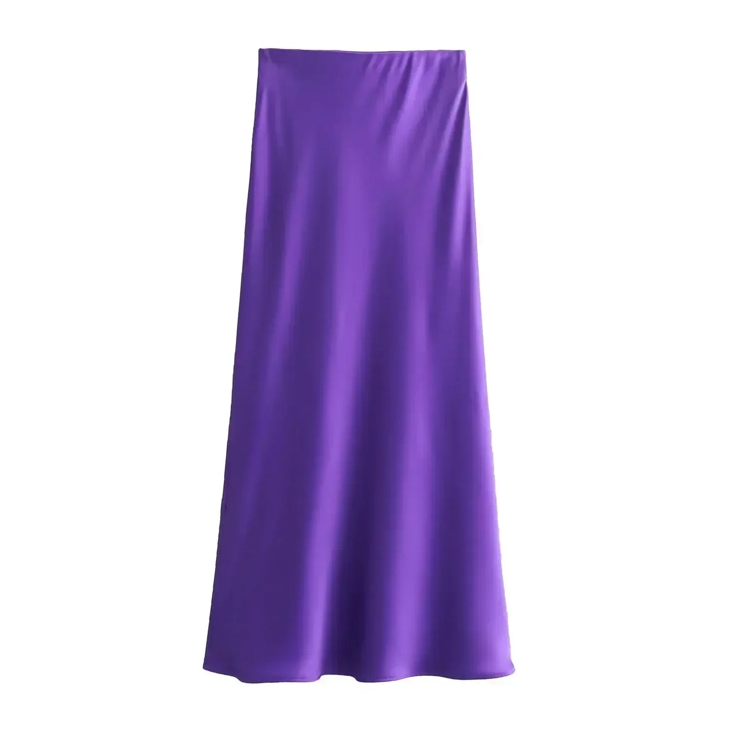 Foridol Autumn Winter Burgundy Satin Skirt Women Party Silk Skirt High Waist Straight Long Faldas Mujer Christmas Skirt