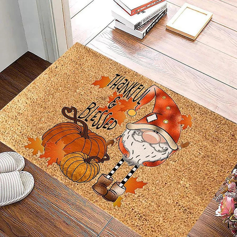 40x60cm Fall Harvest Welcome Doormat Fall Door Mat Fall Front Door Mat for Yard Farmhouse Thanksgiving Home Door Decorations