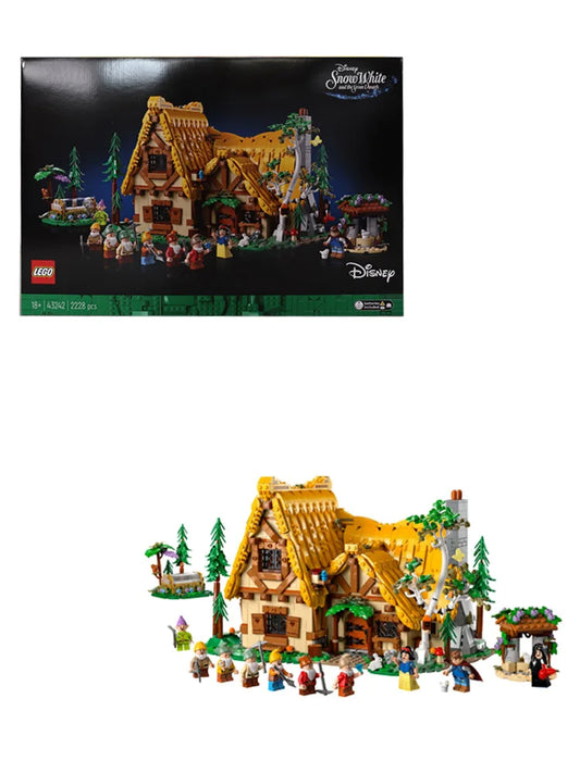 LEGO 43242 Snow White and Seven Dwarfs Forest Hut Building Blocks Children's Toy Gift