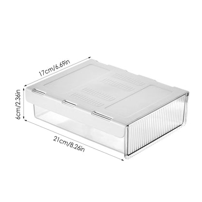 Under Desk Storage Drawers Hiddens Mounted Desk Drawer Attachable Slide-out Drawer Self-Adhesive Under Desk Drawer