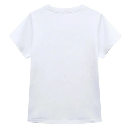 Back view of a white Gabby's Dollhouse cosplay costume for girls made with soft fabric