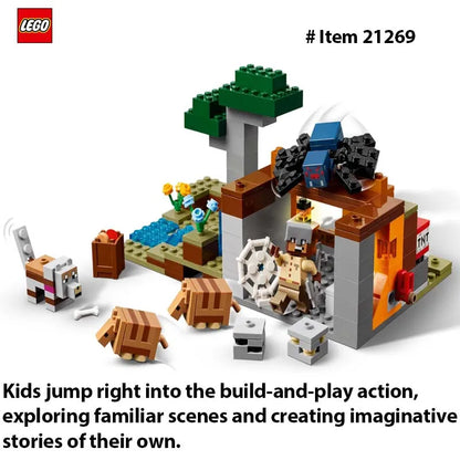 LEGO 21269  Minecraft The Armadillo Mine Expedition Toy Figures and Playset - Building Minecraft Toy for Kids, Boys and Girls