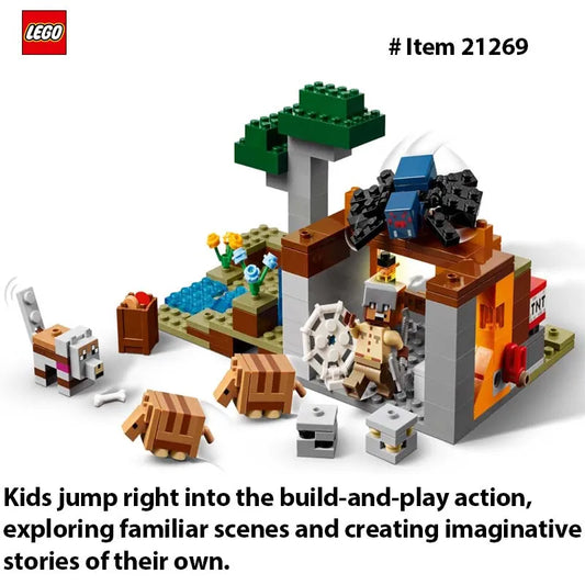 LEGO 21269  Minecraft The Armadillo Mine Expedition Toy Figures and Playset - Building Minecraft Toy for Kids, Boys and Girls
