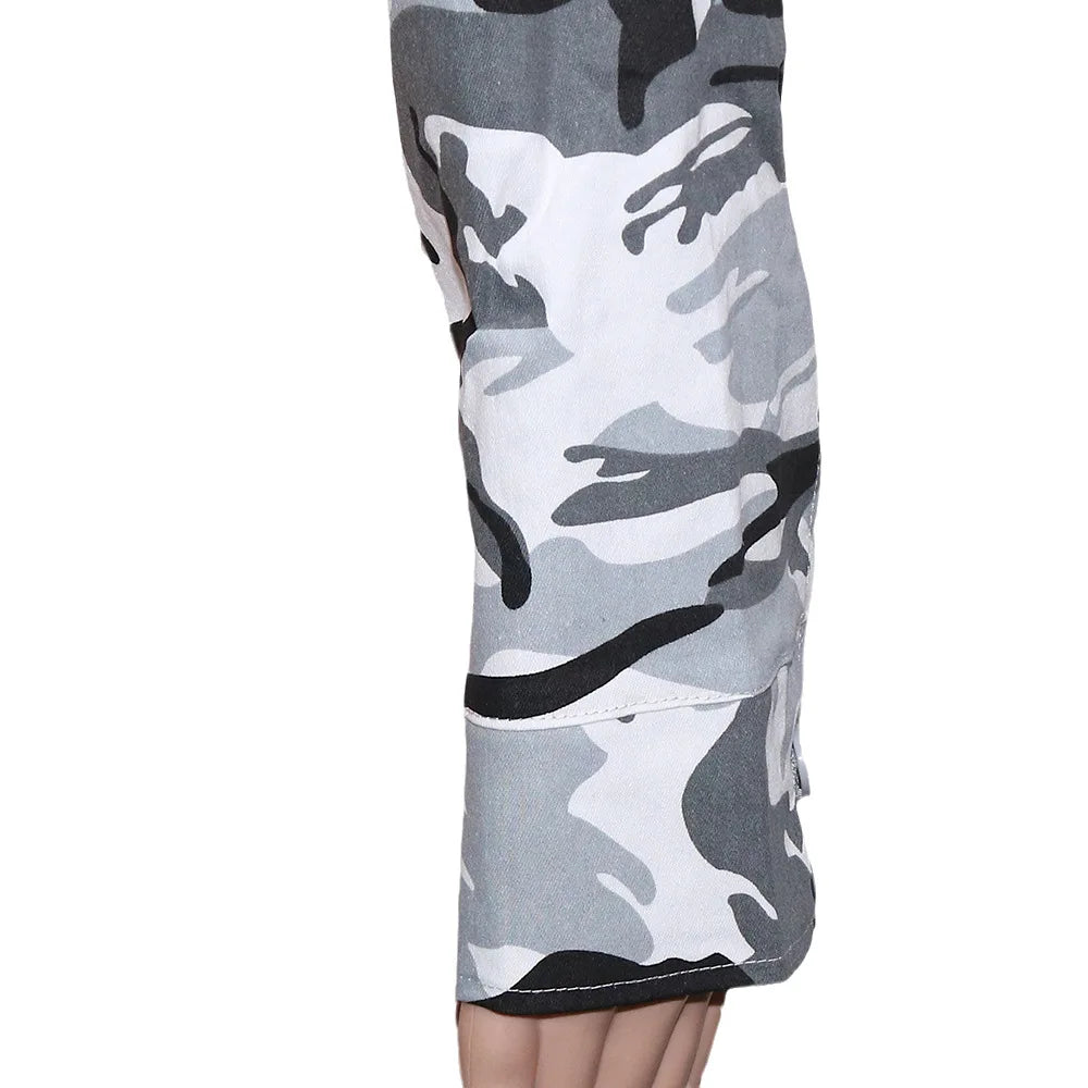 Women's Clothes Coats Casual Fashion Camouflage Print Large Pocket Lapel Long Sleeve Short Jacket for Women