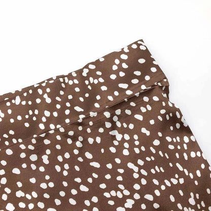 Temperament Skirt Women's Fashion Summer Casual Leopard Print Front Split Long Skirts Holiday Fashion Streetwear for Ladies