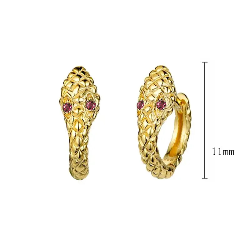 925 Sterling Silver Needle Pave Crystal Snake Type Stud Earrings for Women Simple Cute Animal Earrings Fashion Delicate Jewelry