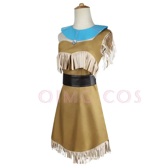 Pocahontas Cosplay Costume Carnival Uniform  Halloween Anime Party Costumes Masquerade Women Game