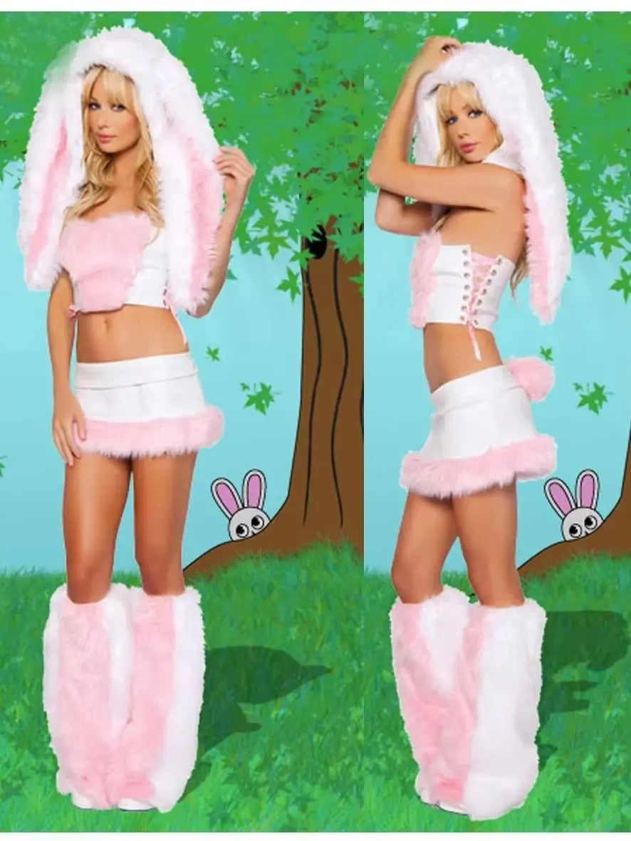 Sexy plush costume set for women with big tails, wolves, leopards, penguins, frogs, caterpillars, role-playing, winter Halloween