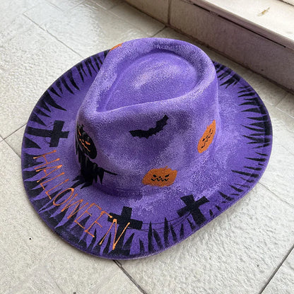 EtherealBe Halloween Cowboy Hat for Adults - Spooky Style