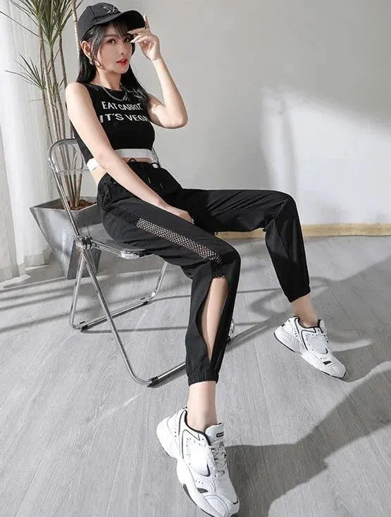 Harem Clothes Sweatpants Female Pants Joggers Fitness Black Jogging Trousers for Women with Pockets Sports Aesthetic G Slacks