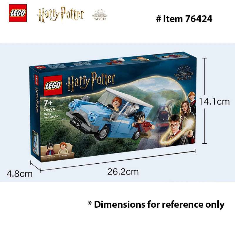 LEGO 76424 Harry Potter Flying Ford Anglia, Buildable Car Toy with 2 Minifigures  Harry Potter Car, Gift Boys and Girls Ages 7