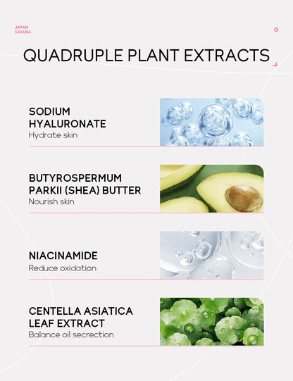 Sakura Peeling Face Mask Deep Cleansing 24k Gold Blackhead Removed Tear Off Mask Repairing & Smoothing Facial Skin Care 50g