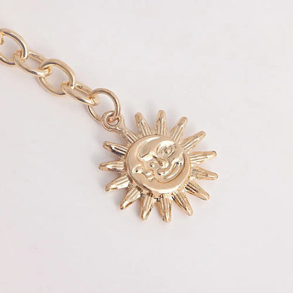 Punk Hip Hop Style All-match Waist Chain Sun Vintage Metal Womans Belt For Dress Vintage High Waist Chain Belt for Women