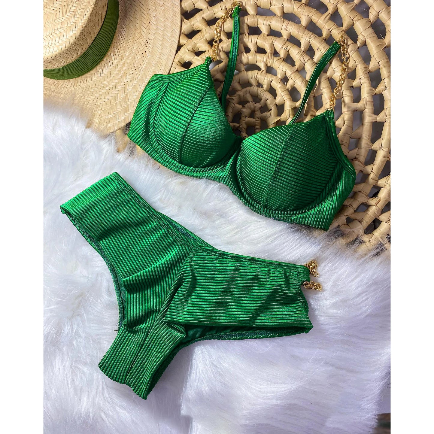 Sexy High Waist Bikini Swimsuit Brazilan Bikini Set Swimwear for Women High Leg Push Up Two Piece Bathing Suits Summer Female