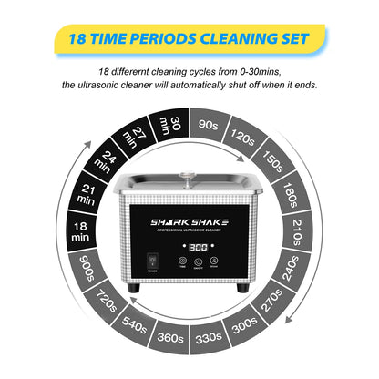 900ml Ultrasonic Cleaner Bath 60W Timer Ultrasound Sonic For Glasses Jewelry Watches Manicure Stones Cutters Razor Washing Bath