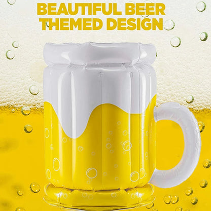 Large Inflatable Beer Ice Bucket PVC Beer Cooler Bucket Summer Pool Party Swimming Pool Drink Cooling Barrel Beach