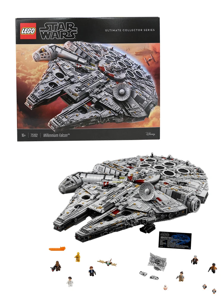 LEGO 75192 Star Wars Ultimate Millennium Falcon Expert Architecture Kit and Starship Model (Adult Version)Puzzle Building Blocks