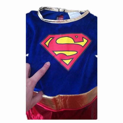 EtherealBe superwoman dress cosplay costume featuring iconic Superman logo and vibrant colors