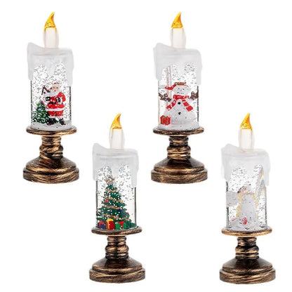 Christmas Decorations Candle Lights Candles Lights Angel Snowflake Crystal Ball Lights Creative Christmas Gifts Desktop Ornament