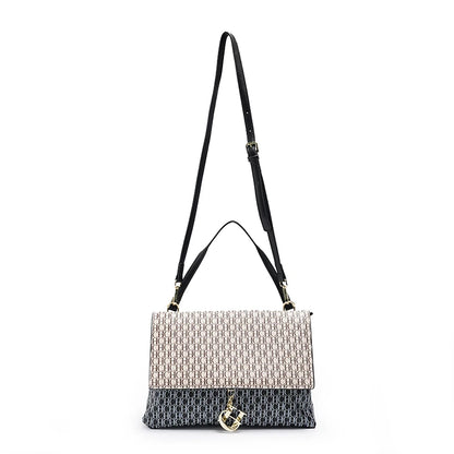 CH Retro Texture Women's Bag Printed Shoulder Bag Casual Fashion Square Small Women's Bag Tote Bag