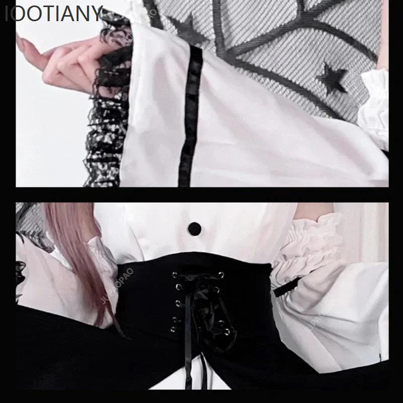 Halloween Maid Costume Cosplay Cute Sexy Costume Black And White Uniform Apron Dress Cute Bow Carnival Stage Performance Costume