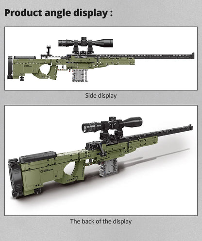 ZKZC WW2 Military Weapon Shotgun Sniper Rifle Assault Rifle Building Block City Police Pistol Brick Children Toys Gifts
