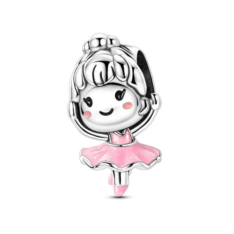 Original Charms Bead 925 Sterling Silver Inlaid Zirconium Animal Paper Crane Snail Pendants Fit Bracelet Jewelry Gift Marking