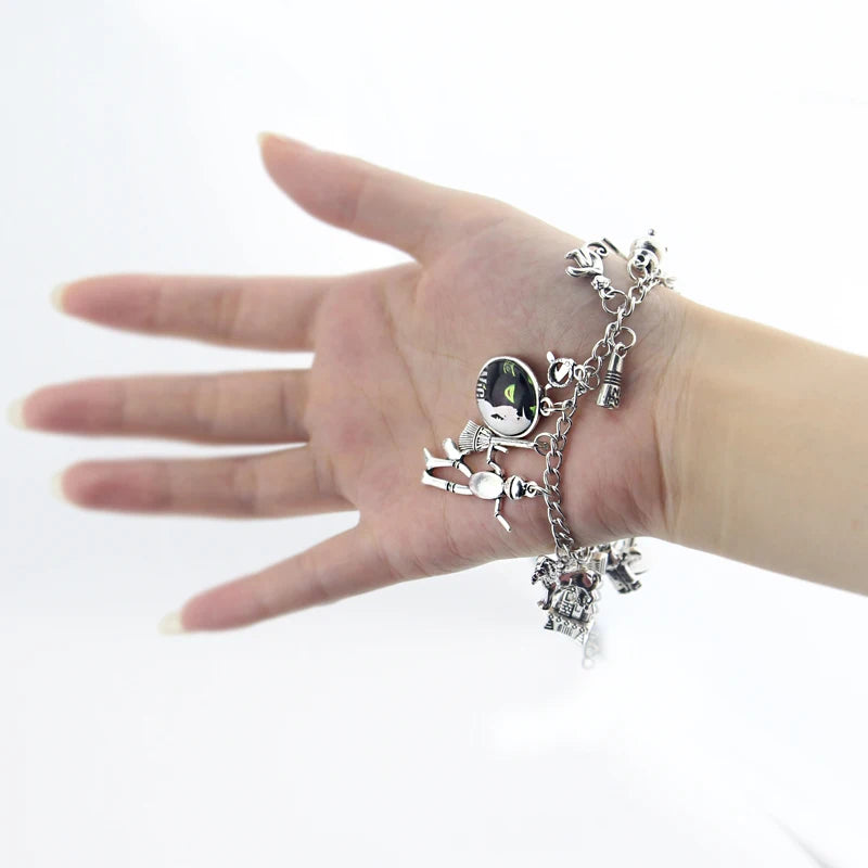 Fashion Wicked Charm Bracelet Wicked the Musical Bangle Jewelry Defy Gravity Elphaba Glinda Crystal Beads Bracelets ﻿