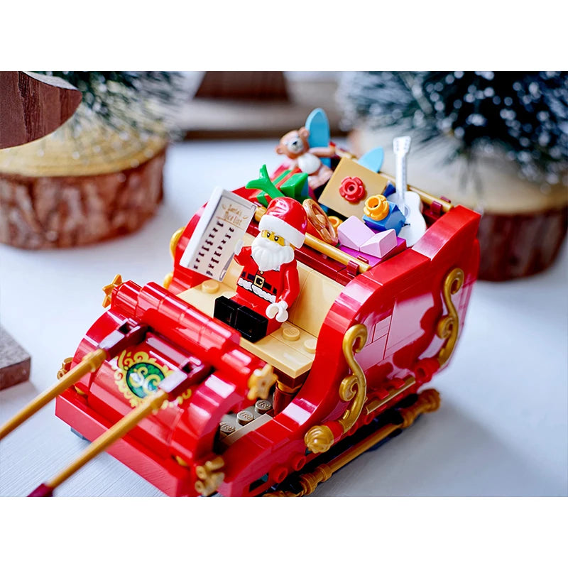 LEGO 40499 Santa's Reindeer Sled Vehicle for Boys and Girls - Educational Building Block Christmas Gift