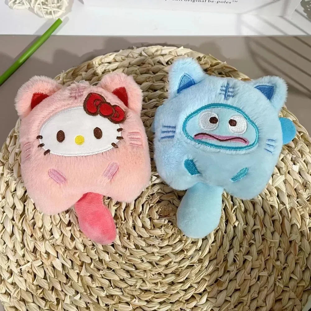 Squeaky Catfish Keychain, Anime Sound Toy with Creative Round Corner and Rolled Edge Design, Christmas Gift, Crossbody Bag