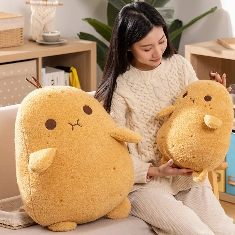 Squishy Potato Plush Toy Happy Fruit Plush Pillow Soft Stuffed Food Spud Doll Super Cute Peluche Kids Birthday Christmas Gift