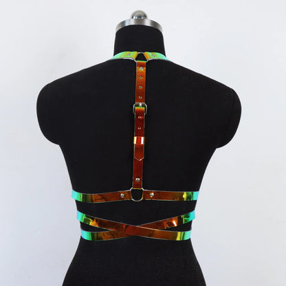 Women's Accessories Corset Waist Belt Harness Fashion Luxury Female Belt Goth Gothic Faux Leather Harness Belt Chain Belt
