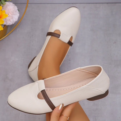 Women's Shoes 2024 Hot Sale Shallow Women's Flats Fashion Pointed Toe Dail Flats Women High Quality Plus Size Flat Low Heels