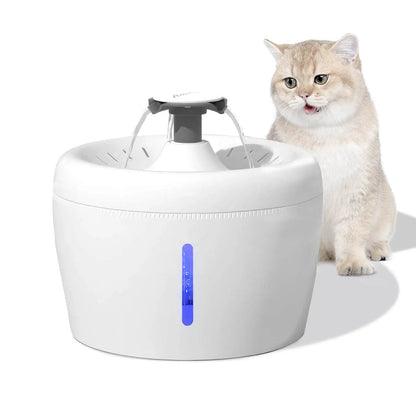 Amicura 2.5L Water bowl Cat Fountain for Cats Ultra-Quiet Drinking Fountain 20dB for Pets Electric Water Dispenser for Dogs
