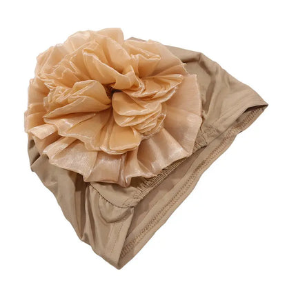 Women's Hats Spring Summer Floral Beanie Hat Muslim Stretch Turban Hat Cap Hair Loss Headwear Hijib Cap