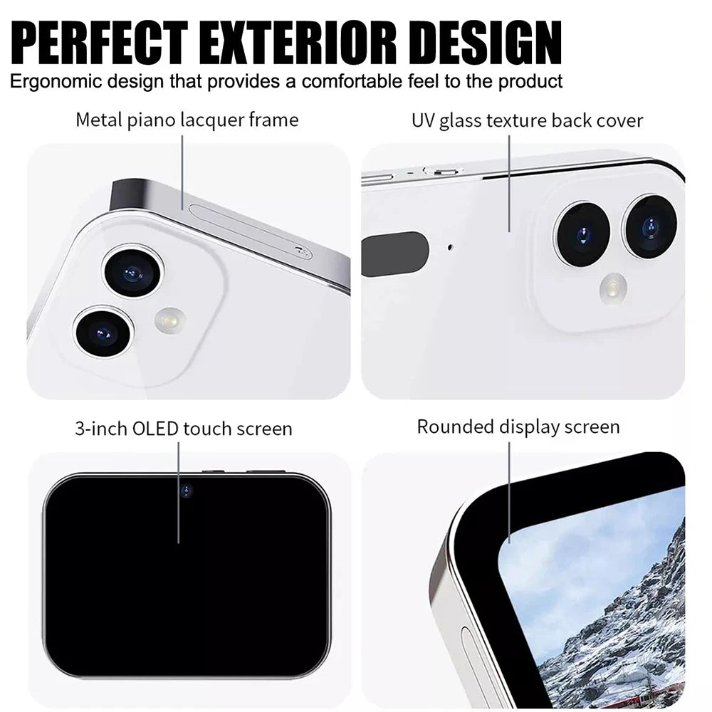 New 4K Digital Camera Night Vision Triple Lens 3Inch HD 64MP Touch Screen Entertainment Digital Camera OTG Transmission 3600mAh
