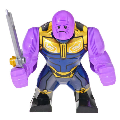 Building Blocks Marvel Transformation Figures Big Goblin Spiderman Iron Man Venom Captain Hawk Deadpool Technic Armor Gift Toys