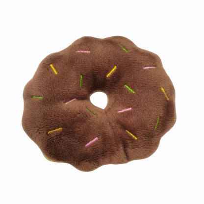 And Relieve Boredom For Dogs Chew Toy Cute Puppy Squeaker Sound Toys Doughnut Design Dog Supplies Puppy Chewing Toys Dog Toys