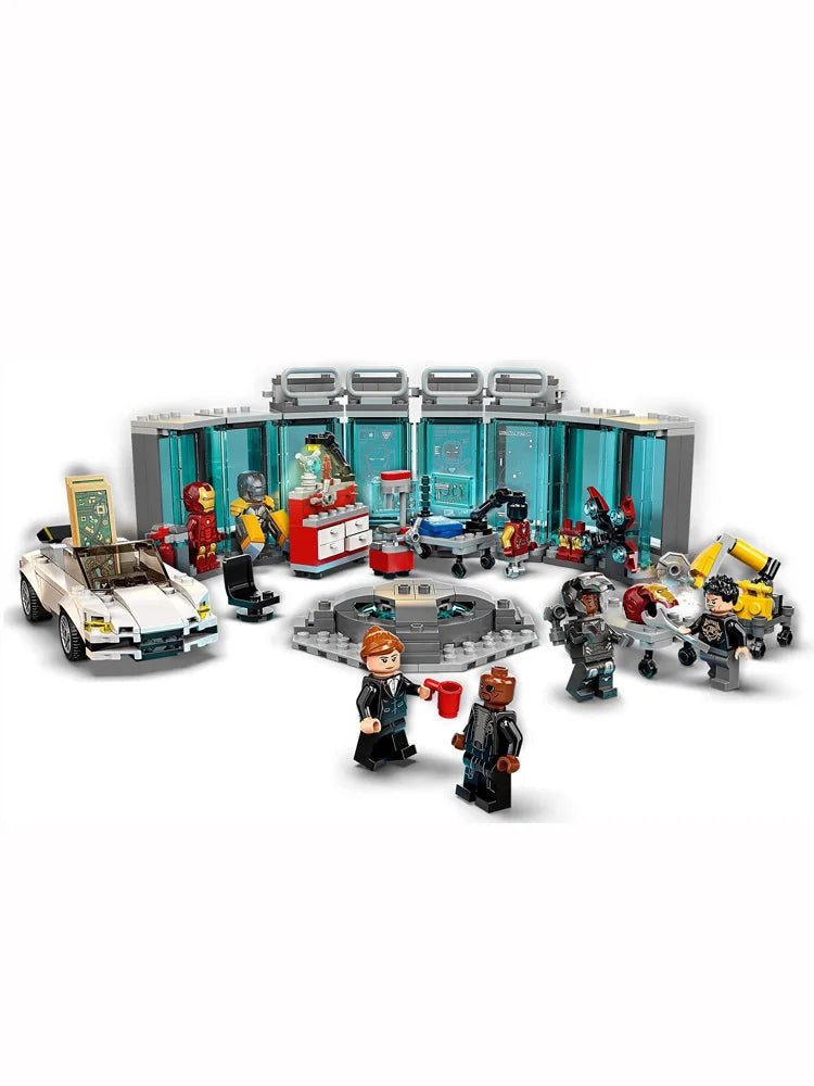 LEGO 76216 Marvel Iron Man Armory Toy Building Set,Avengers Iron Man Pretend Play Toy,Marvel with Suit Minifigures