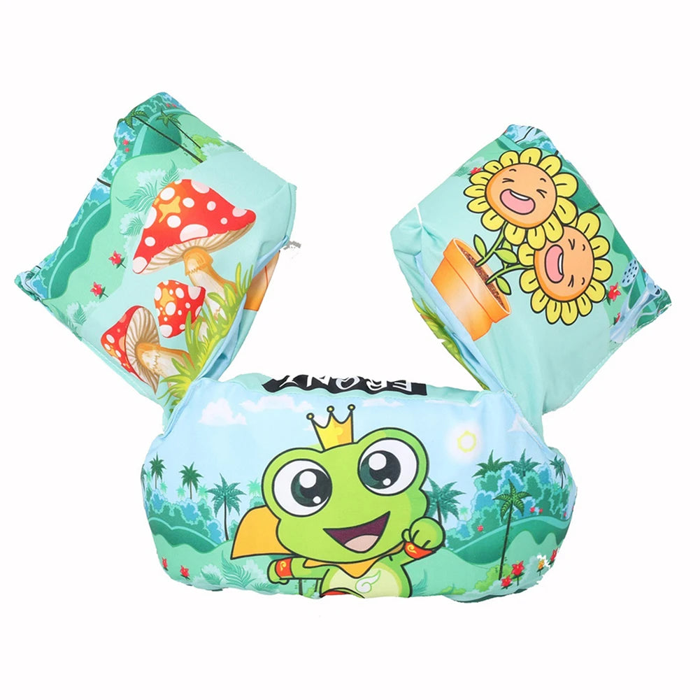 Baby Float Cartoon Arm Sleeve Life Jacket Swimsuit Foam Safety Swimming Training Floating Pool Float Swimming Ring Children Swim